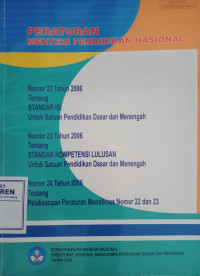 Image of Peraturan Mentri Pendidikan Nasional