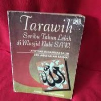 Image of TARAWIH Seribu Tahun Lebih di Masjid Nabi SAW