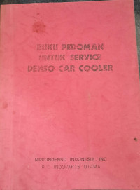 Image of Buku Pedomanuntuk service Denso Car Cooler