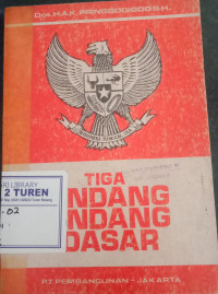 Image of Tiga Undang Undang Dasar