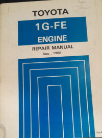 Image of Toyota 1G - FE engine repair manual