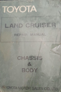 Image of Toyota Land Cruiser Repair Manual Chasis and Body