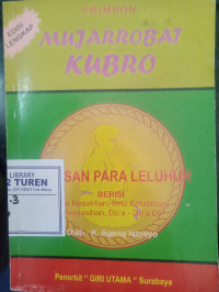 Image of Primbon Mujarrobat Kubro