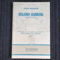 Image of Kitab Primbon Bataljemur Adammakna